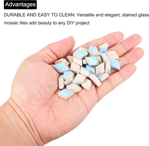 MECCANIXITY 200 جرام بلاط فسيفساء سيراميك للحرف اليدوية السائبة ، بلاط سيراميك أسود معيني لأطقم الفسيفساء حديقة مدخل كأس حصيرة in Saudi Arabia