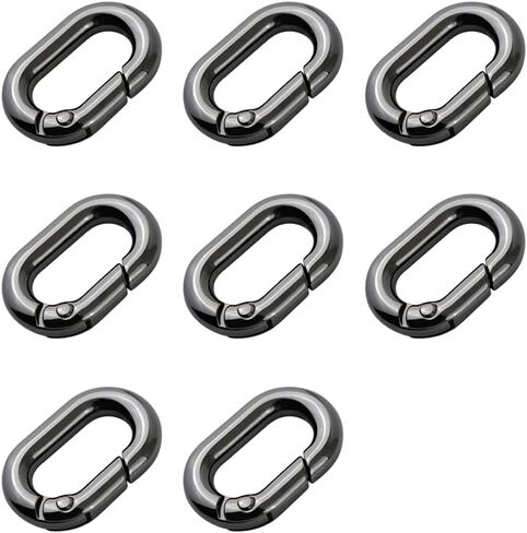 8 قطعة حلقة بيضاوية الربيع ، حلقة تسلق مستديرة المفاجئة كليب الزناد الربيع كيرينغ مشبك ، حلقة بيضاوية للحقائب والمحافظ in Kuwait