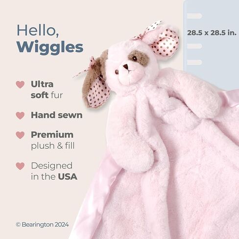 Bearington Baby Patches Cuddle Me Sleeper، بطانية أمان كبيرة الحجم على شكل زرافة، 28.5 بوصة × 28.5 بوصة in Kuwait