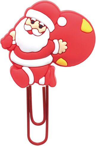 12Pcs Cute Christmas Paperclips Bookmark Cartoon Xmas Bookmarks with Colorful Paperclip for Pagination Organize Folder Paper Clips Bookmarks for Christmas Gifts (12Pcs Christmas) in Saudi Arabia