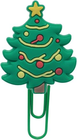 12Pcs Cute Christmas Paperclips Bookmark Cartoon Xmas Bookmarks with Colorful Paperclip for Pagination Organize Folder Paper Clips Bookmarks for Christmas Gifts (12Pcs Christmas) in Saudi Arabia
