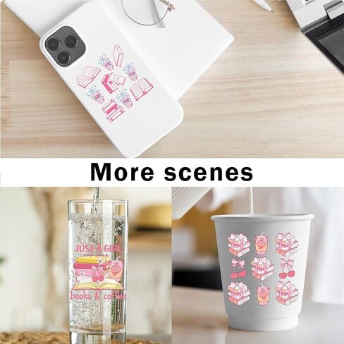 AFRITEE UV DTF Cup Wraps - 20 Sheets Vintage Books Uvdtf Tumbler Wrap for 16 oz Glass Water Bottle, Bible Verse Inspirational Quotes Transfer Stickers Decals for DIY Book Lover Creative Gifts in Saudi Arabia