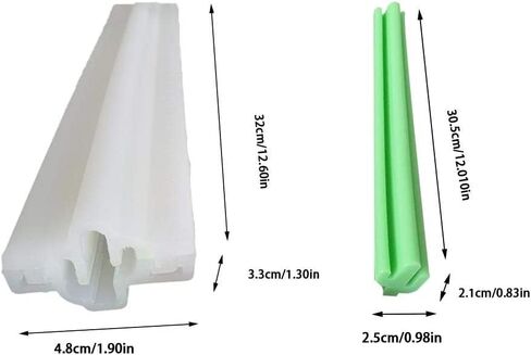 Silicone Soap Mold Long Tube Column Mould DIY Dessert Soap Candle Clay Craft Making Molds Pipe Tube Handmade Cake Mousse Baking Tool (Cactus) in Saudi Arabia