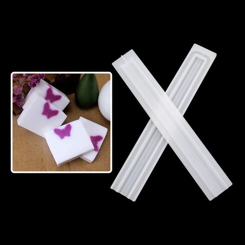 Silicone Soap Mold Long Tube Column Mould DIY Dessert Soap Candle Clay Craft Making Molds Pipe Tube Handmade Cake Mousse Baking Tool (Cactus) in Saudi Arabia