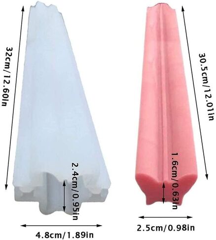 Silicone Soap Mold Long Tube Column Mould DIY Dessert Soap Candle Clay Craft Making Molds Pipe Tube Handmade Cake Mousse Baking Tool (Cactus) in Saudi Arabia