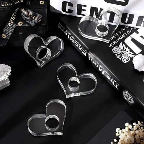 Thumb Book Page Holder for Reading, Finger Book Opener Holder for One-Handed Reading, Heart-Shaped Transparent Mini Bookmark Reading Accessories Small Gifts for Book Lovers Readers in Saudi Arabia