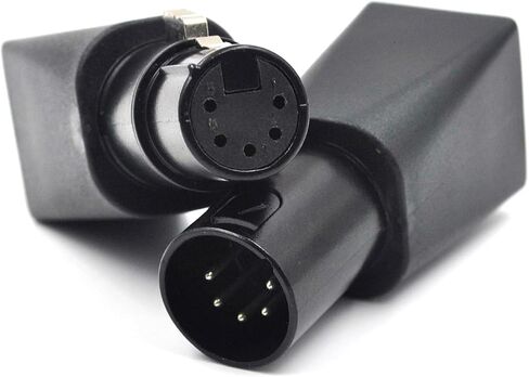 (4 Pack) DMX to RJ45 Connector 5 Pin XLR Adapter to Ethernet Female Plug, CAT-5 Ethernet Cable as a DMX512 Cable in Saudi Arabia
