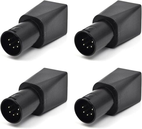 (4 Pack) DMX to RJ45 Connector 5 Pin XLR Adapter to Ethernet Female Plug, CAT-5 Ethernet Cable as a DMX512 Cable in Saudi Arabia