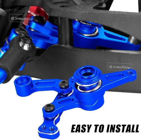 جزء من كرنك جرس التوجيه RC لسيارة 1/10 ECX 2WD RC، كرنك جرس توجيه من سبائك الألومنيوم، وصلة سحب مع محامل كروية، وردي in Saudi Arabia