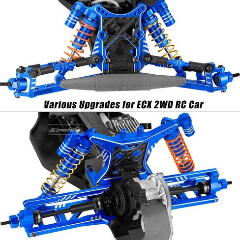جزء من كرنك جرس التوجيه RC لسيارة 1/10 ECX 2WD RC، كرنك جرس توجيه من سبائك الألومنيوم، وصلة سحب مع محامل كروية، وردي in Saudi Arabia
