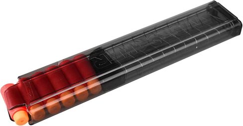 WORKER 15 Round Mini Slanted Talon Mag Quick Reload Clid Compatible Nightingale Blaster Only (Not Compatible with 18 Slanted Talon Mag) Blue Transparent in Kuwait