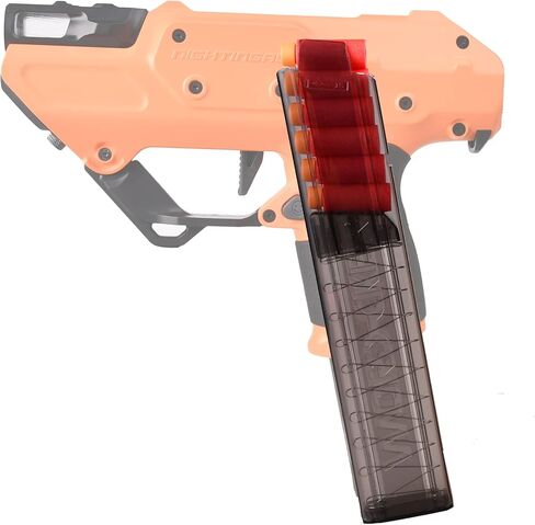 WORKER 15 Round Mini Slanted Talon Mag Quick Reload Clid Compatible Nightingale Blaster Only (Not Compatible with 18 Slanted Talon Mag) Blue Transparent in Kuwait