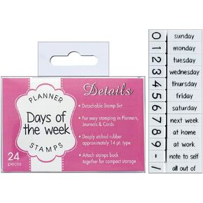 Contact USA CU-08008 Days of Week Planner Stamp Set