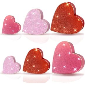 DONSAJI Valentines Day Decor Wooden Heart Signs