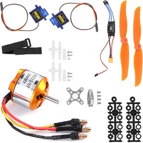 KV2200 RC Aircraft Motor Kit, 2RC Aircraft Accessory 212 KV2200 Motor RC Motor 6035 Propeller Servo 30A ESC