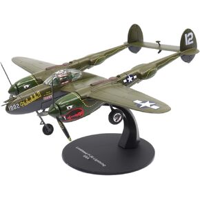 Motor city classics Militaria Diecast Collectible | Lockheed P-38 Lightning | 1:72 Scale Model 27296-41 | Military Gift