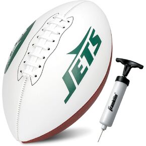 Franklin Sports NFL Autograph Football - Official Size White Panel Souvenir Football for Autographs + Signatures - NFL Team Fan Shop Memorabilia Football for Display