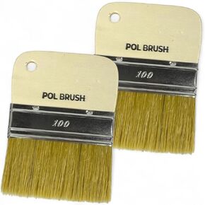 5 Inch Flat Paddle Paint Brush - High European Quality - Natural Bristles No Handle - for Home, Wood, Walls, Art, Trim & Furniture - for Acrylic, Oil, Stain, Chalk & Latex Paints