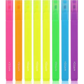 YISAN Highlighters Pastel,Bible Highlighter Pens No Bleed,Aesthetic Book Highlighters Assorted Colors,Soft Tip,Journal Pens,70948
