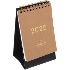 NUOBESTY Desk Calendar, 2024-2025 Desktop Calendar Monthly Standing Flip Calendar Small Calendar Planner Office Calendar for Office Home