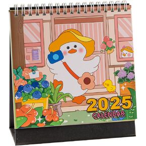 2025 Mini Desk Calendar Monthly Standing Desktop Calendar 6.7" x 6" - Panda (Oct. 2024 to Dec. 2025)