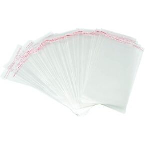 100 Pcs 5 ¼ x 7 ¼ Inches Clear Resealable Cellophane Bags Self Adhesive Sealing, Good for 5x7 Prints Cards Photos Envelopes (Fit A7, 5.25 x 7.25 Inches Invitation Envelope)