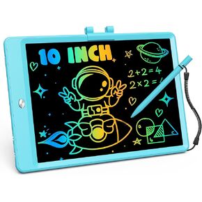 Toys for Girls, 10 Inch Lcd Writing Drawing Tablet for Kids, 3 4 5 6 7 Year Old Girl Birthday Gift Ideas for Christmas, Erasable Doodle Board Learning Travel Essentials Car Trip Toys (Pink)