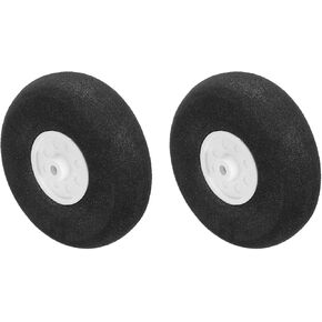MECCANIXITY RC Airplane Wheels 3" OD x 0.82" T Aircraft Sponge Wheels Foam Wheel Replacement for DIY RC Model Plane 2 Pcs