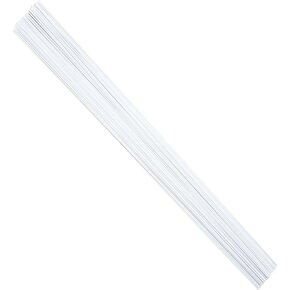 18 Gauge White Floral Stem Wire 16 inch, 50 PCS Per Pack
