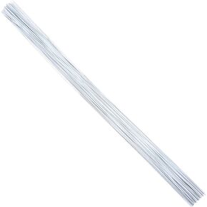 24 Gauge White Floral Stem Wire 15 inch, 120 PCS Per Pack