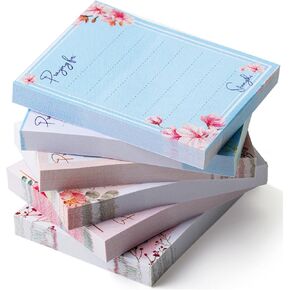 Mr. Pen- Small Lined Sticky Notes, 1.5"x 2", 6 Pads, 60 Sheets, Small Floral Sticky Notes, Mini Sticky Notes Small, Sticky Note Pads, Colored Sticky Notes, Bulk Sticky Notes, Mr Pen Sticky Notes