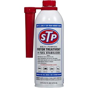 تركيبة زيت المحرك الصغير الفاخر 4 دورات من STP، تركيبة العناية بالمحرك الصغير SAE10W-30 تقلل من التآكل في جزازة العشب، وجزازة الدفع، والجرار، 32 أونصة، STP
