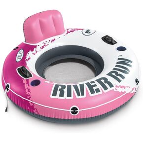 Intex River Run I Sport Lounge, Inflatable Water Float, 53 Diameter, Pink