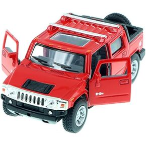 KiNSMART 2005 H2 Hummer SUT Red 5" 1:40 Scale w/Pull Back Action