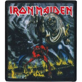 C&D Visionary Iron Maiden Number of The Beast Patch, Red, Black