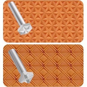 Leather Stamps 2 Pieces Professional Leather Border Stamping Tools for Leather Craft Working
