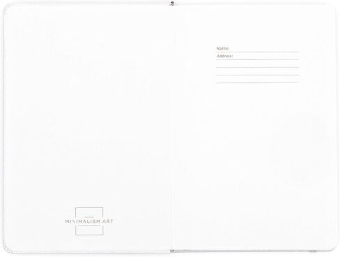 Minimalism Art، دفتر يوميات دفتر ملاحظات بغلاف صلب ممتاز، كلاسيكي 5 بوصة × 8.3 بوصة، 122 صفحة مرقمة ، جيب معزز، إشارة مرجعية شريطية، ورق سميك للغاية مقاوم للحبر 120 جرامًا للمتر المربع، سان فرانسيسكو (منقط، أسود) in Saudi Arabia