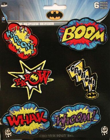 C&D Visionary Application DC Comics Batman Action Bursts 6 Pat Ch Set Novelty، 2 بوصة in Saudi Arabia