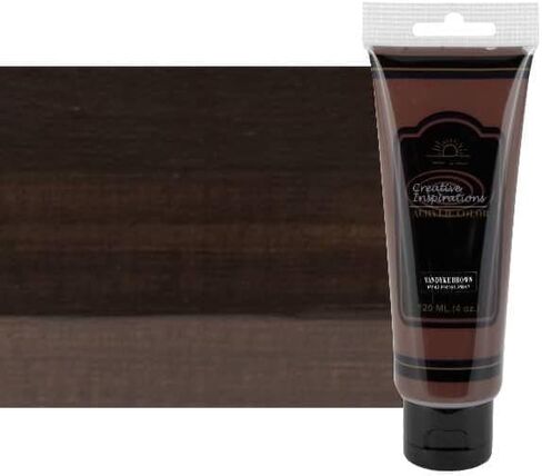 Creative Inspirations Acrylic Paint - Vandyke Brown - 120 mL Tube - Smooth & Creamy Consistency, Vibrant Pigmentation, Great Coverage for Artists - Clean Up with Soap & Water in Saudi Arabia