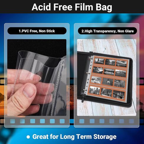 120 Film Holder 120-4, 120 Film Negative Sleeves for Film Negative Storage, Up to 480 Frames, Pack of 30 in Kuwait