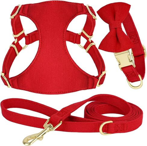 Didog No Pull Dog Harness- Adjustable Lightweight Small Harness Collar and Leash Set, Suitable for Cats Puppies Small Dogs Outdoor Training and Running (Pink, XS) in Saudi Arabia