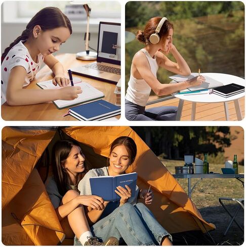 مجلة السفر Koogel Green، 5.7 بوصة × 8.5 بوصة دفتر ملاحظات مسطر للمسافرين خطة غلاف فني لمذكرات السفر 112 ورقة/224 صفحة 80 جرامًا للمتر المربع in Kuwait