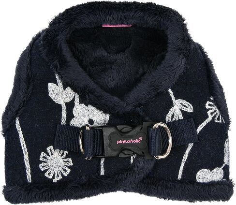 Pinkaholic New York Celandine Vest Dog تسخير خطوة في نمط زهرة الشتاء الدافئ للكلاب الصغيرة، البحرية، الصغيرة in Kuwait