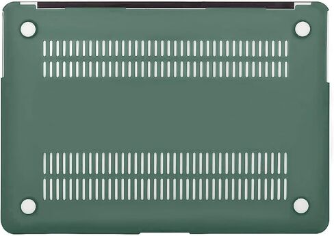 حافظة MOSISO متوافقة مع جهاز MacBook Air 13 بوصة الإصدار القديم إصدار 2010-2017 (الطرازات: A1466 وA1369)، حافظة بلاستيكية صلبة وغطاء لوحة المفاتيح، أخضر منتصف الليل in Kuwait