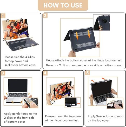 (Onepiece Luffy) MacBook Case Compatible W/ 2022 M2 MacBook Pro 13 Inch, 2021 2020 M1 A2238 A2289 A2251 A2159 A1989 A1706 A1708,for Mac Pro 13 Touch Bar ID, Keyboard Cover & Hard Shell (Luffy (RED)) in Saudi Arabia