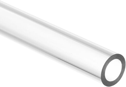 uxcell Clear Rigid Tubing 4mm(5/32'') ID x 6mm(1/4'') OD x 1Ft Length Round Plastic Polycarbonate Tube in Kuwait