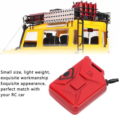 2Pcs RC Scale Fuel Mini Fuel RC Crawler Decoration Accessories Compatible with SCX10 90046 1/10 Climbing Car Model Car Accessories in Saudi Arabia