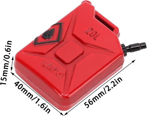2Pcs RC Scale Fuel Mini Fuel RC Crawler Decoration Accessories Compatible with SCX10 90046 1/10 Climbing Car Model Car Accessories in Saudi Arabia