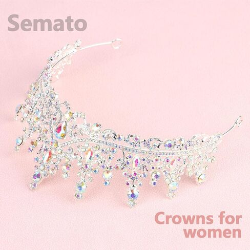 Semato Birthday Crowns and Birthday Queen Sash Glitter Kit for Women and Girls Birthday Decorations Crown Sash Happy Birthday Girl Tiara Princess Birthday Party Supplies and Favors (Rose gold) in Saudi Arabia