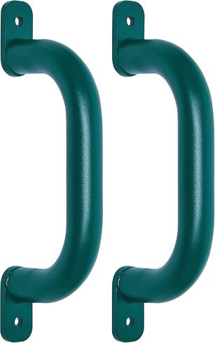 10" Black Playground Safety Handles 2 Pack, Metal Swing Set Handles, Climbing Frame Hand Grips for Treehouse, Jungle Gym in Saudi Arabia